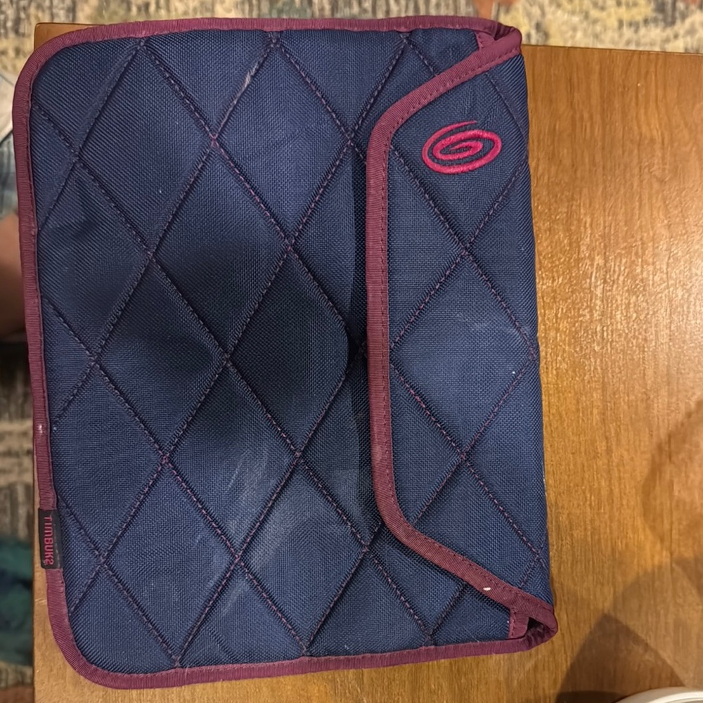 Blue Quilted Tablet Sleeve